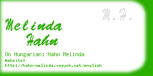 melinda hahn business card